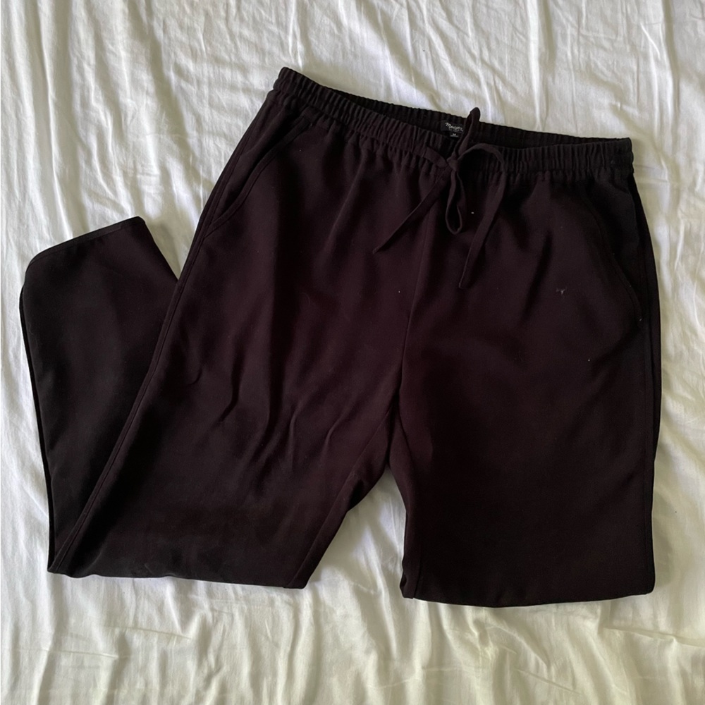 Madewell black drawstring pants medium